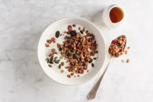 domáca granola, recept na domáce müsli, jednoduchý recept na božské domáce muesli, recept na domácu granolu, rýchly recept na zdravú domácu granolu