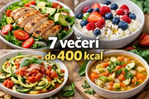 7 zdravých večerí do 400 kcal – kurací šalát, tvaroh s ovocím, cuketové cestoviny a zeleninová polievka, večera do 400 kcal